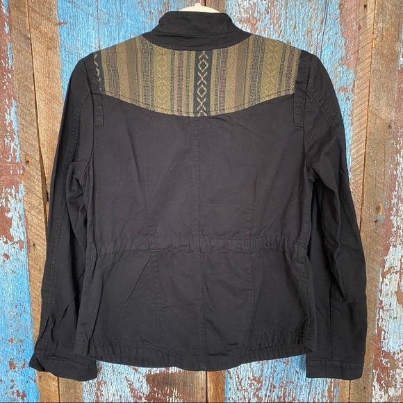 CoffeeShop Black Bomber Canvas Jacket - Picture 5 of 8